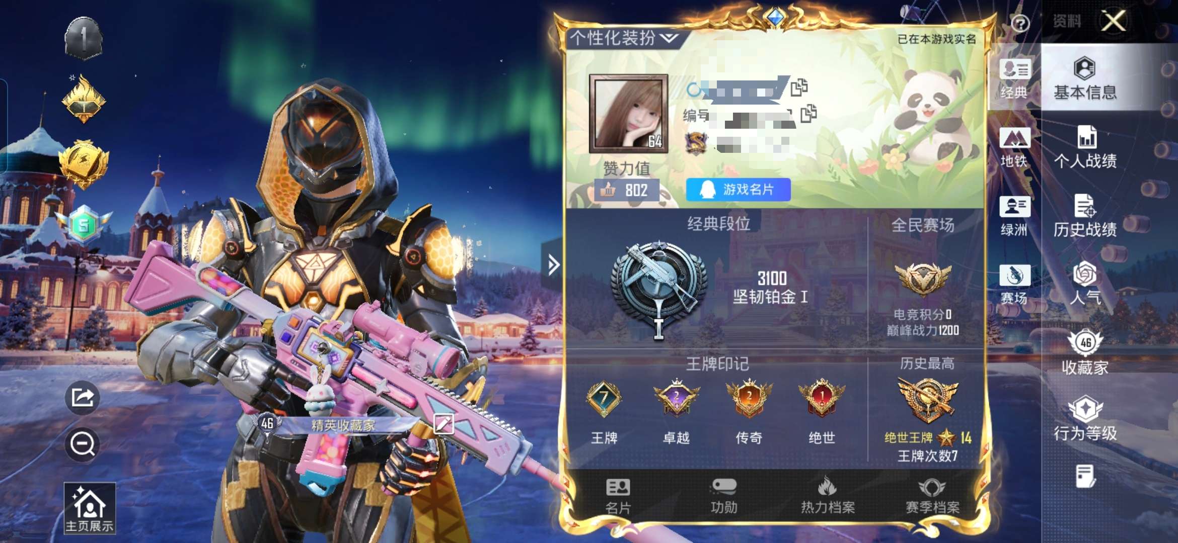 HPCMW3453382和平精英账号详情图2