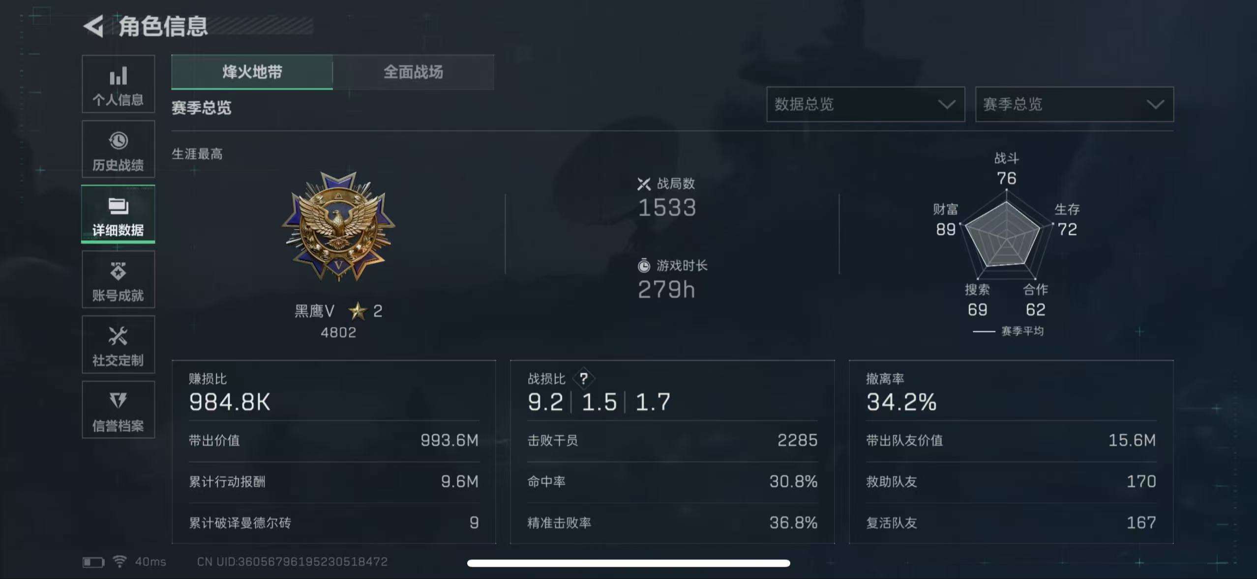 SJZCMW44493三角洲行动账号详情图3 SJZCMW44493三角洲行动账号详情图3